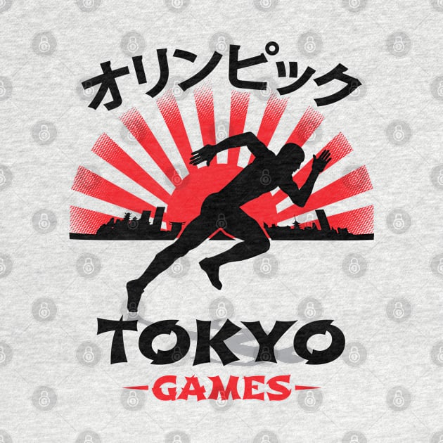 Sprinter Tokyo Olympics Track N Field Athlete by atomguy